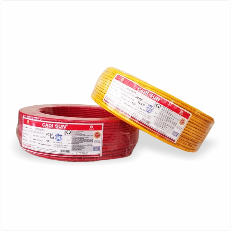 Dây điện Cadisun 2x1 - Dây đôi mềm dẹt VCm 2x1mm