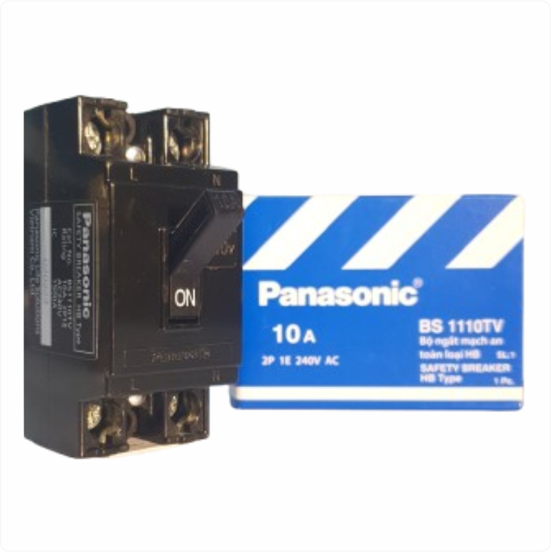 Cầu dao an toàn Panasonic HB 2P1E 10A-40A bảo vệ quá tải