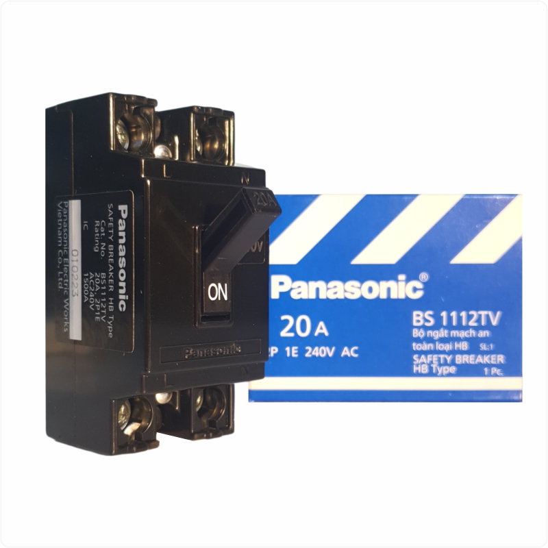 Cầu dao an toàn Panasonic HB 2P1E 10A-40A bảo vệ quá tải