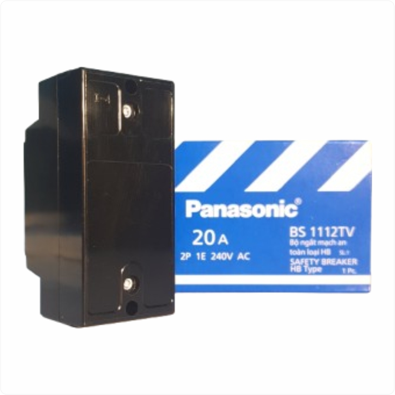 Cầu dao an toàn Panasonic HB 2P1E 10A-40A bảo vệ quá tải