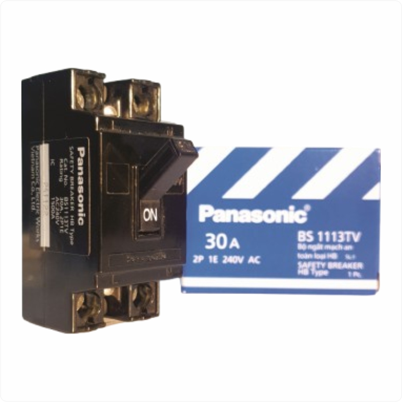 Cầu dao an toàn Panasonic HB 2P1E 10A-40A bảo vệ quá tải