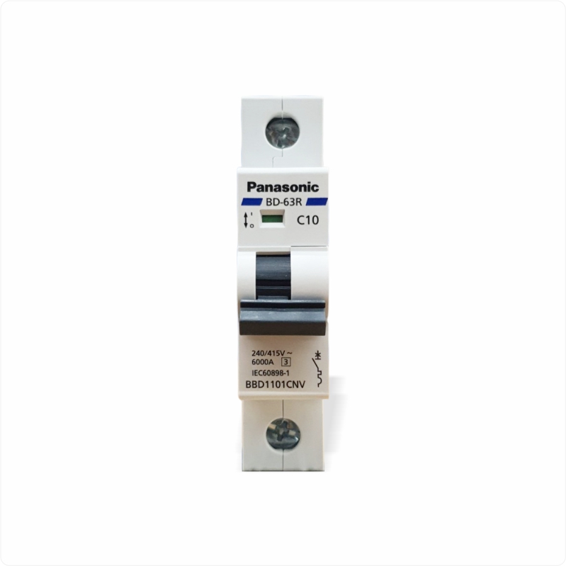 Cầu dao tự động Aptomat MCB 1P 10A Panasonic BBD1101CNV 6kA