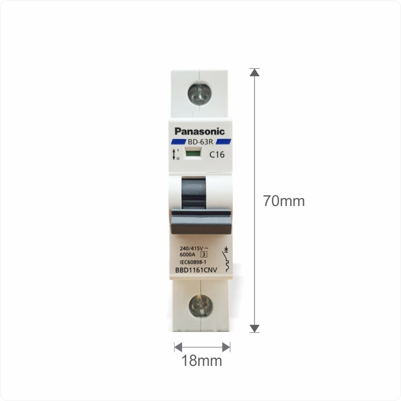 Cầu dao tự động Aptomat MCB 1P 6A-63A 6kA Panasonic