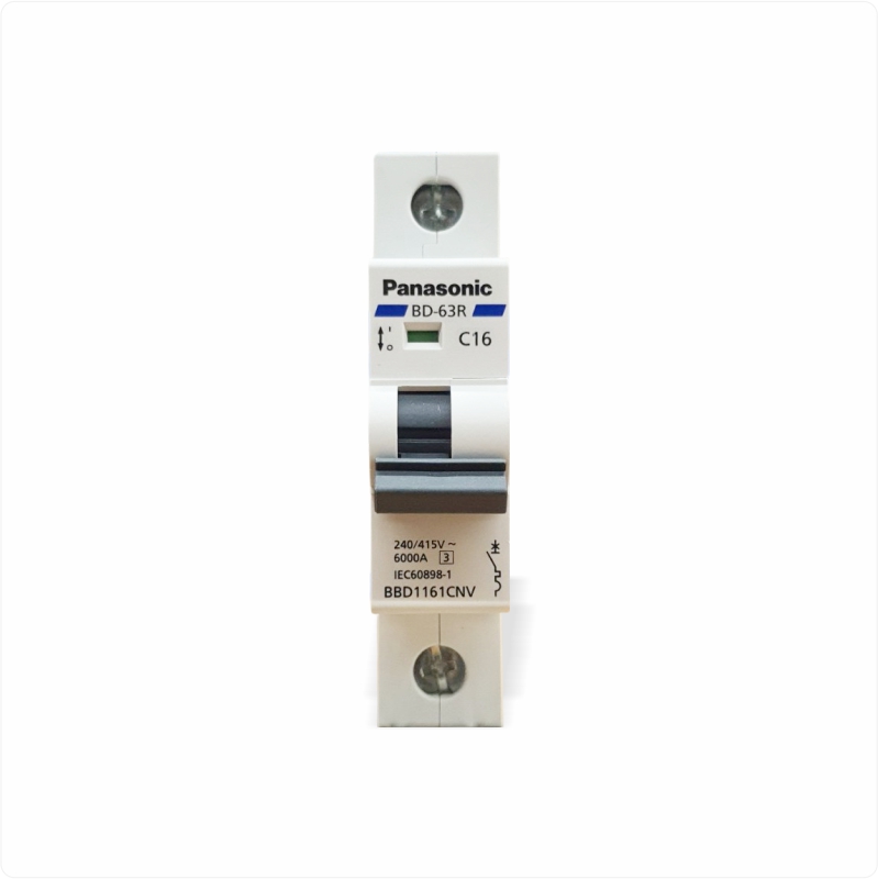 Cầu dao tự động Aptomat MCB 1P 16A Panasonic BBD1161CNV 6kA