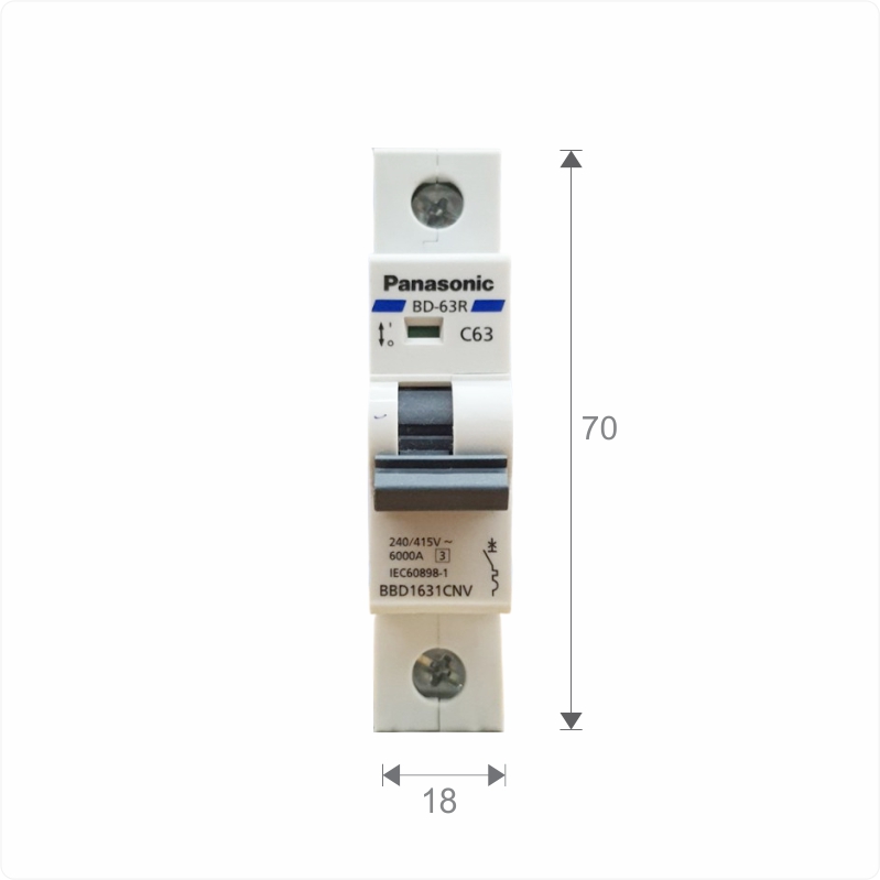 Cầu dao tự động Aptomat MCB 1P 6A-63A 6kA Panasonic