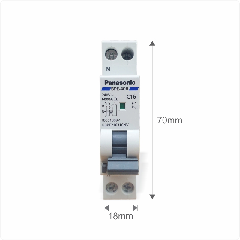 Aptomat chống giật RCBO Compact 16A Panasonic BBPE21631CNV