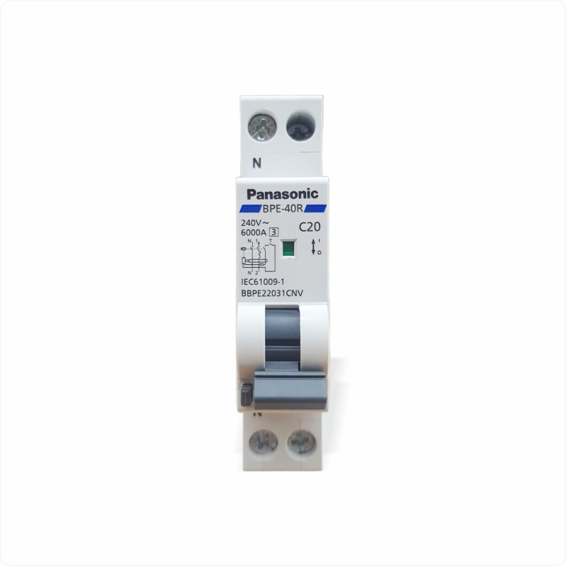 Aptomat chống giật RCBO Compact 20A Panasonic BBPE22031CNV