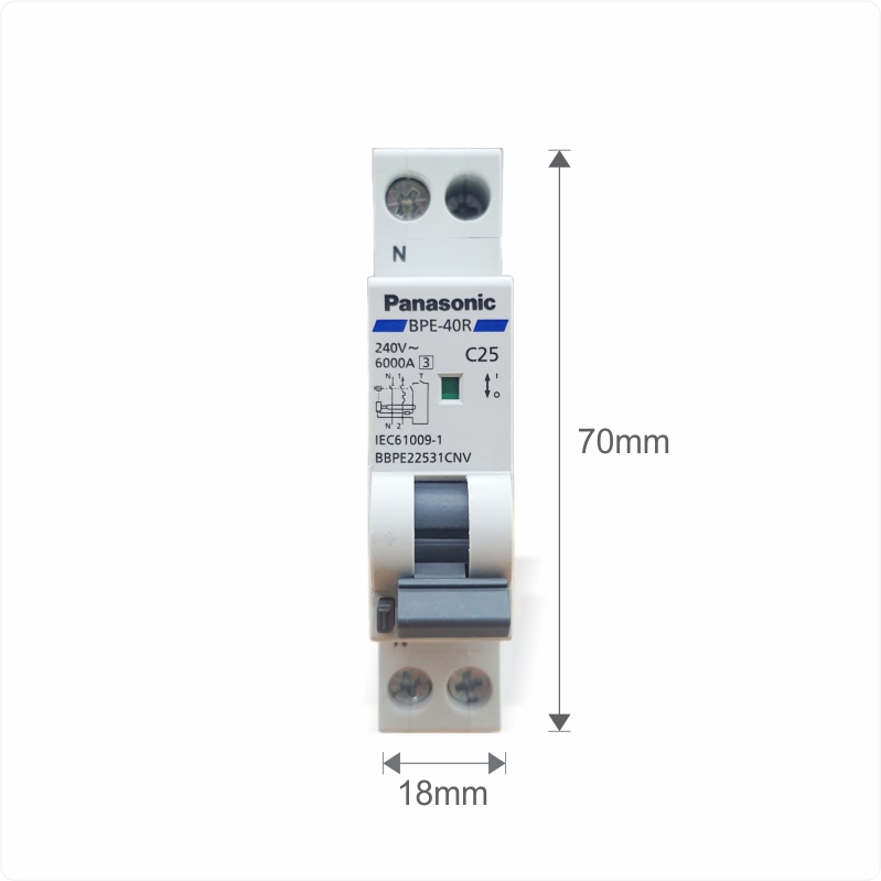 Aptomat chống giật RCBO Compact 25A Panasonic BBPE22531CNV