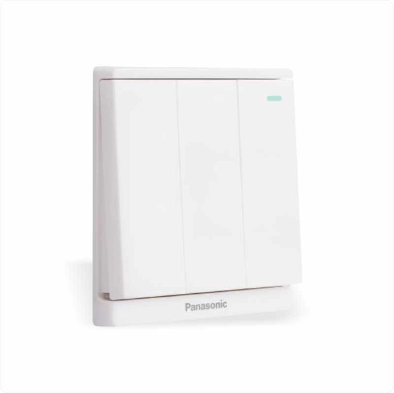 Bộ 3 công tắc 2 chiều có chỉ báo Panasonic Moderva WMF516-1VN