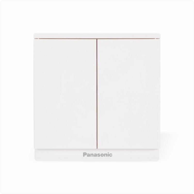 Bộ 2 công tắc 1 chiều Panasonic Moderva WMF503-VN - Màu Trắng