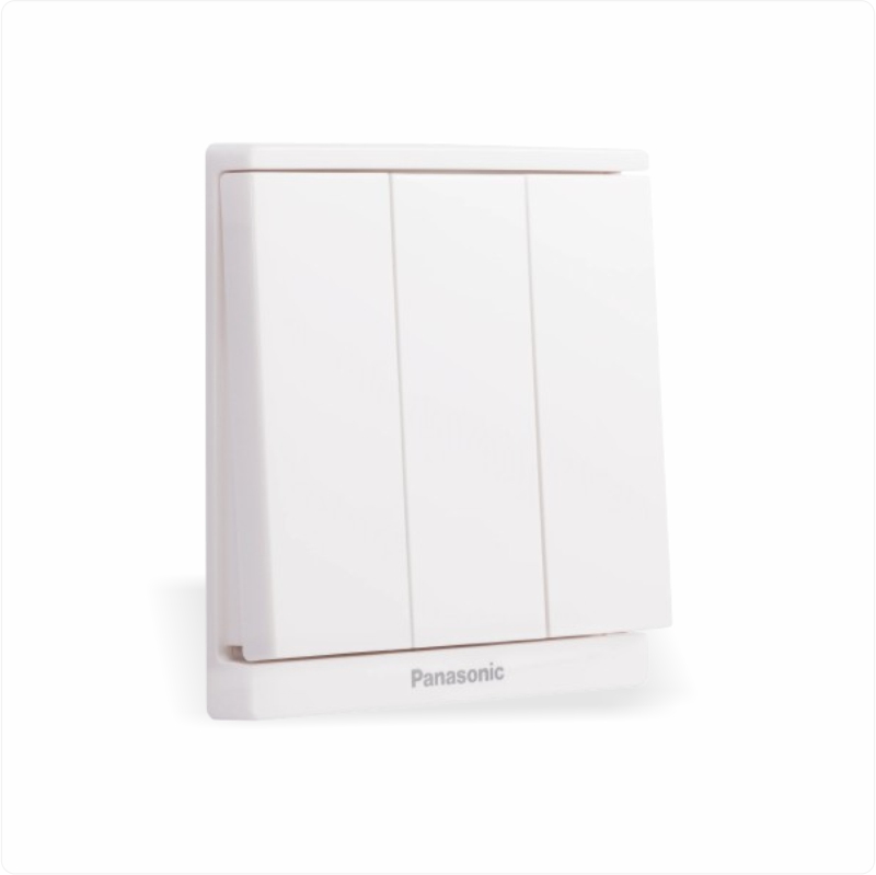 Bộ 3 công tắc 1 chiều Panasonic Moderva WMF505-VN - Màu Trắng