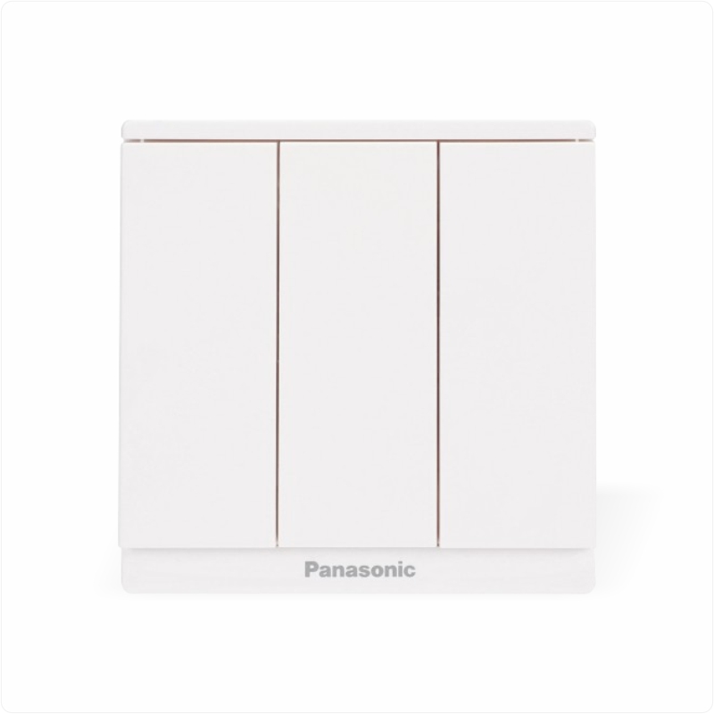 Bộ 3 công tắc 2 chiều Panasonic Moderva WMF506-VN - Màu Trắng