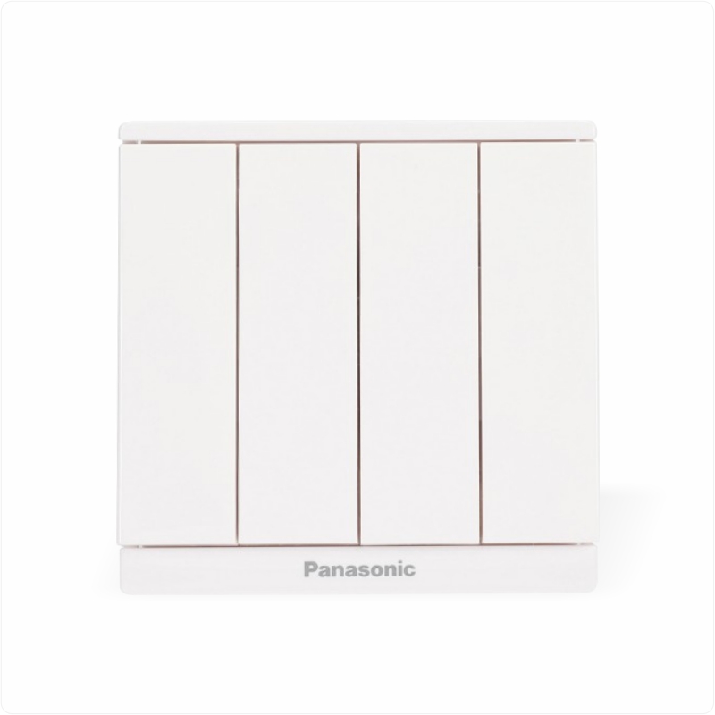 Bộ 4 công tắc 2 chiều Panasonic Moderva WMF508-VN - Màu Trắng