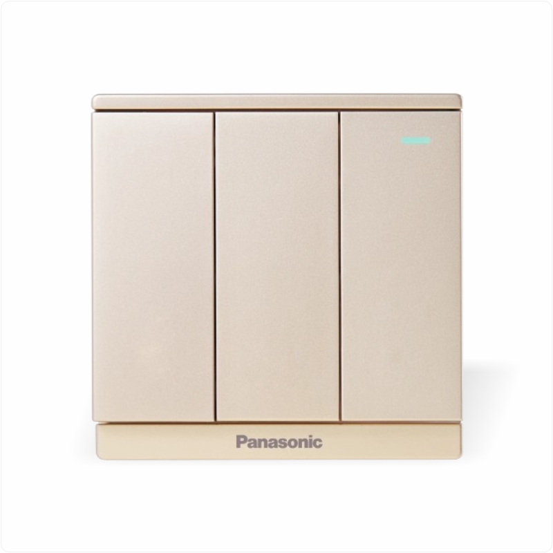 Bộ 3 công tắc 1 chiều có chỉ báo Panasonic Moderva WMF515MYZ
