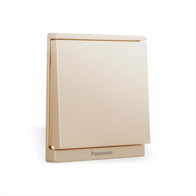 Bộ 1 công tắc 1 chiều Panasonic Moderva WMF501MYZ-VN Màu Vàng ánh kim