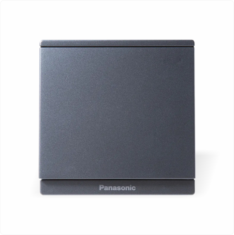 Bộ 1 công tắc 1 chiều Panasonic Moderva WMF501MYH-VN Màu Xám ánh kim