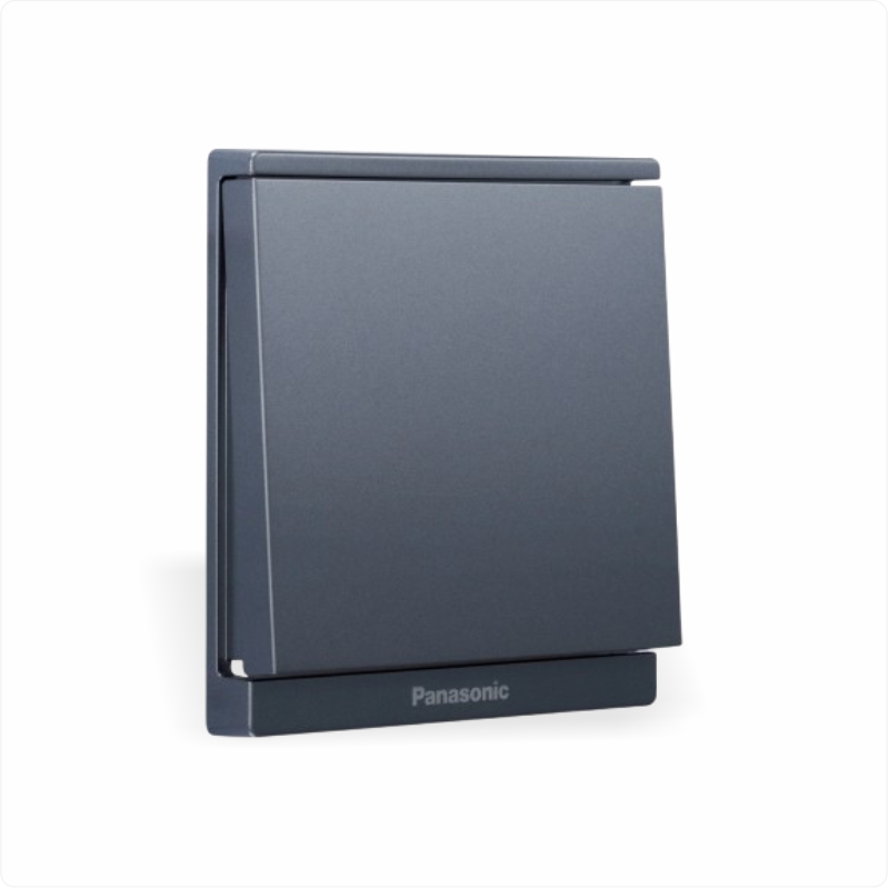 Bộ 1 công tắc 2 chiều Panasonic Moderva WMF502MYH-VN Màu Xám ánh kim